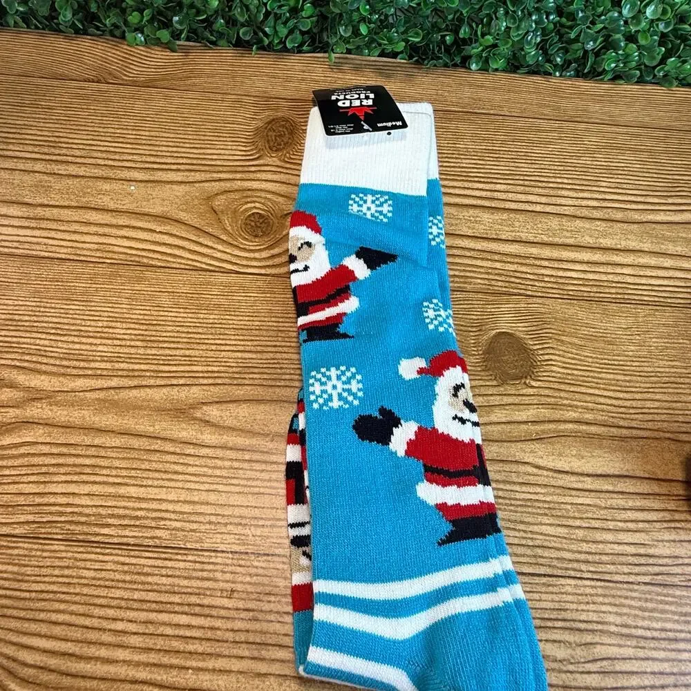 NWT Red Lion Adult Santa Christmas Socks Made in the USA Great Holiday Gift New